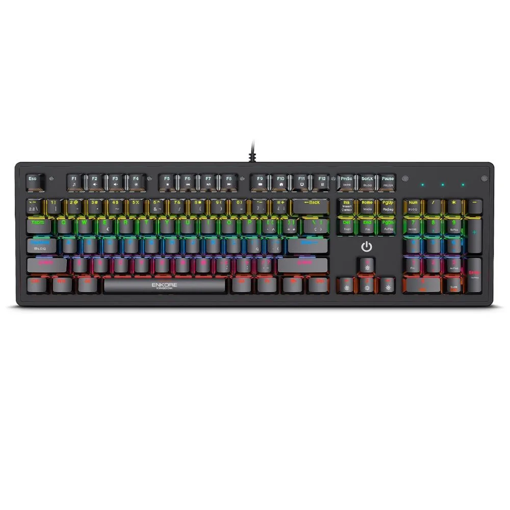 Teclado Mecánico Enkore Kingdom ENK 1001, RGB, Switch Azul - Imagen 1