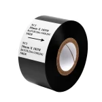cinta hot stamping negro 20mm x 183mt nucleo 1"