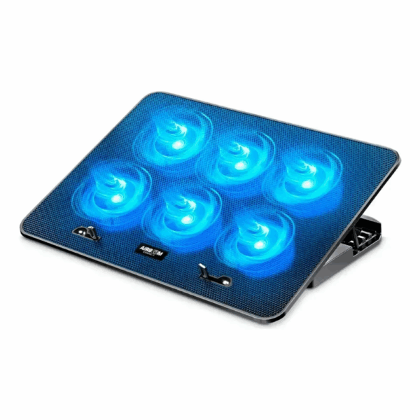 cooler airboom iceberg 6 ab013 6 ventiladores led azul