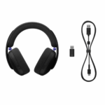 audífonos gamer inalámbricos logitech g325 lightspeed bluetooth con micrófono negro