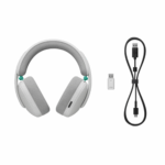 audífonos gamer logitech g325 lightspeed bluetooth con micrófono blanco