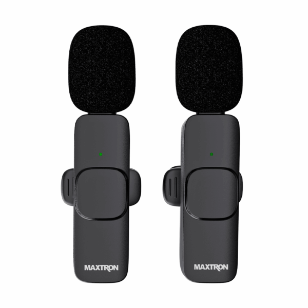 micrófono de solapa maxtron mxm1681 02 inalámbrico usb c