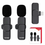 micrófono de solapa maxtron mxm1681 02 inalámbrico usb c
